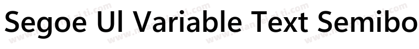 Segoe Ul Variable Text Semibold字体转换